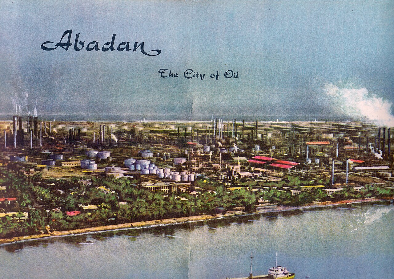 Refinery infrastructure at Abadan, Iran