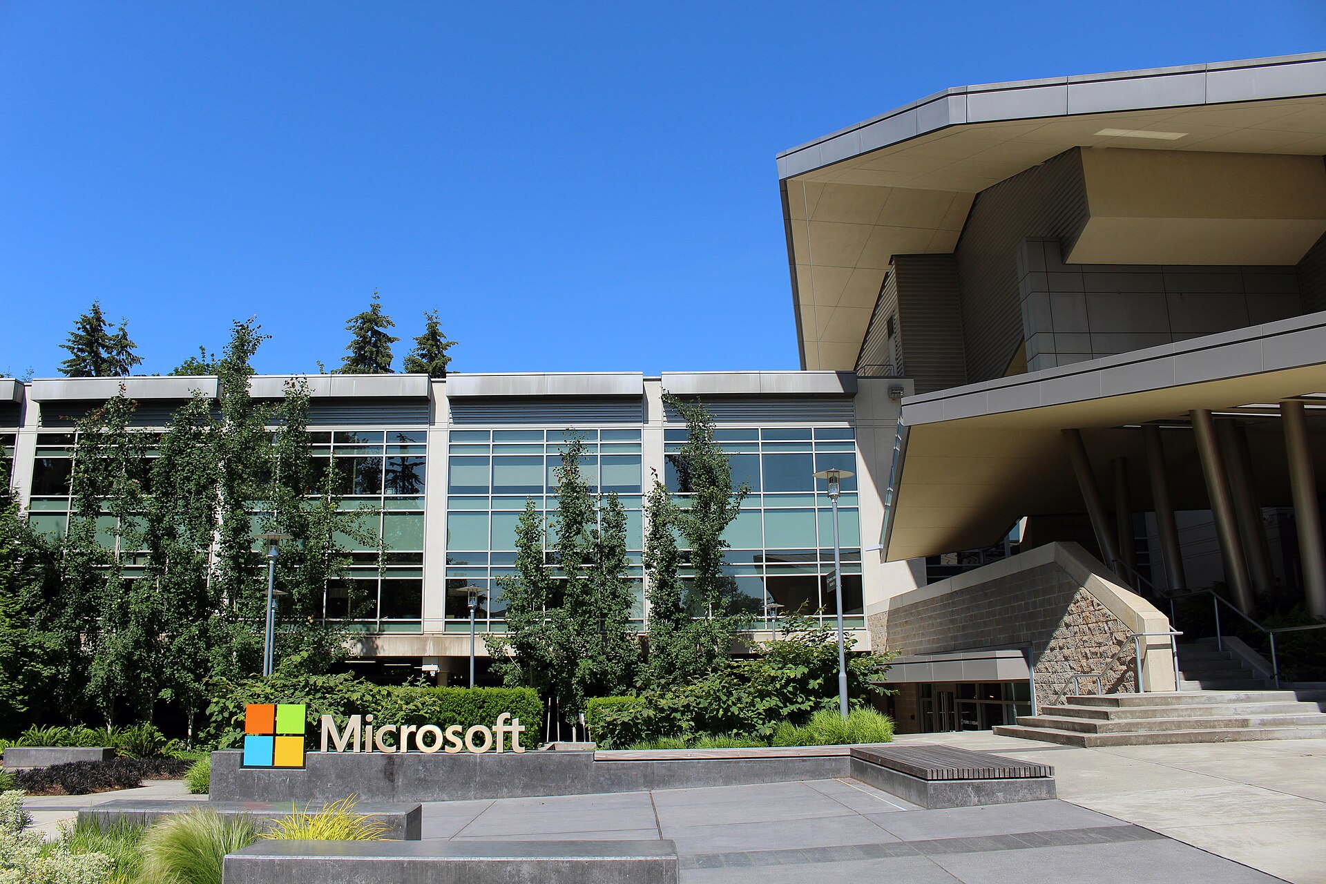 Building 92 at Microsoft's headquarters campus in Redmond, Washington