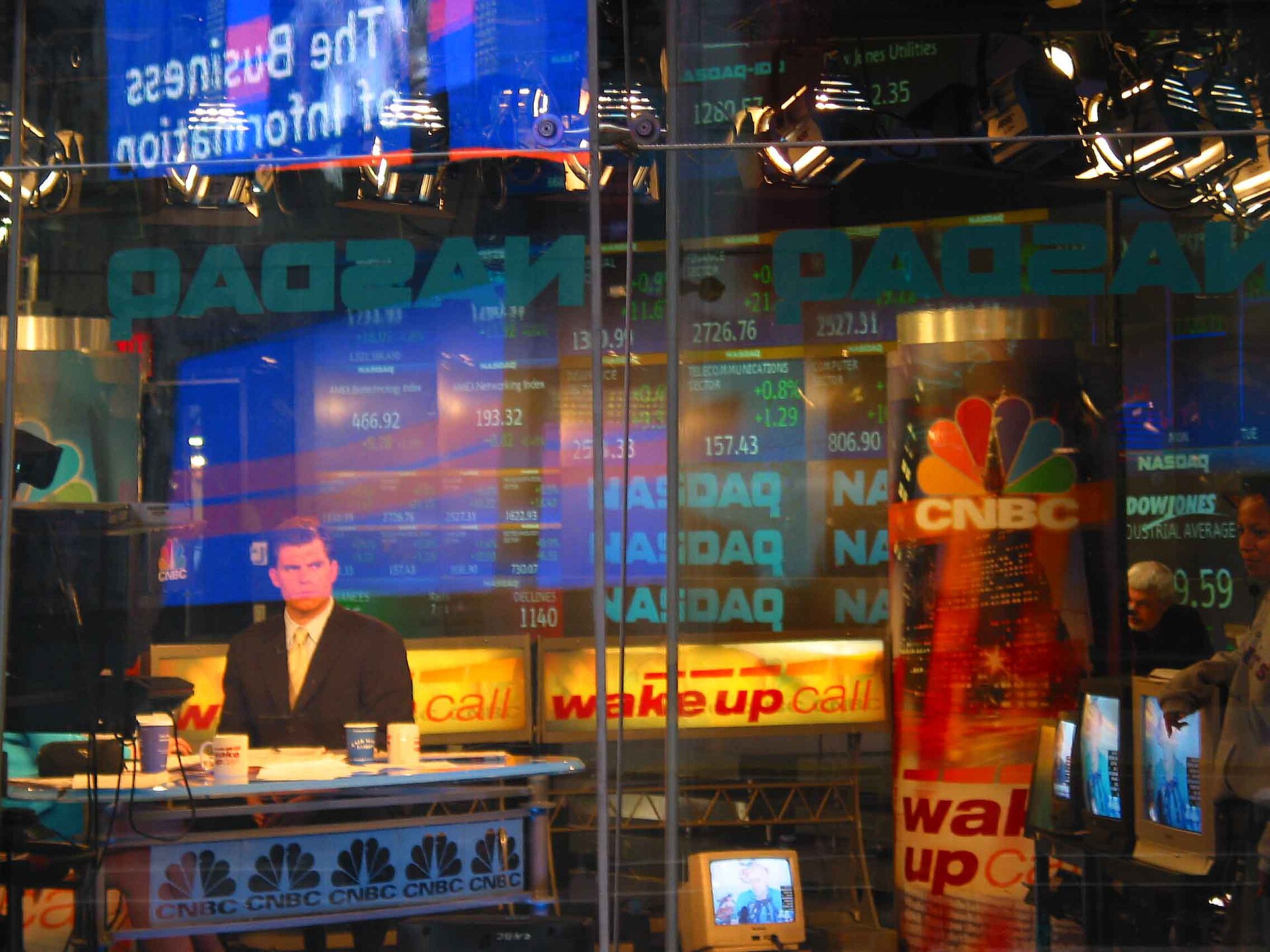 The Nasdaq MarketSite in Times Square, New York.