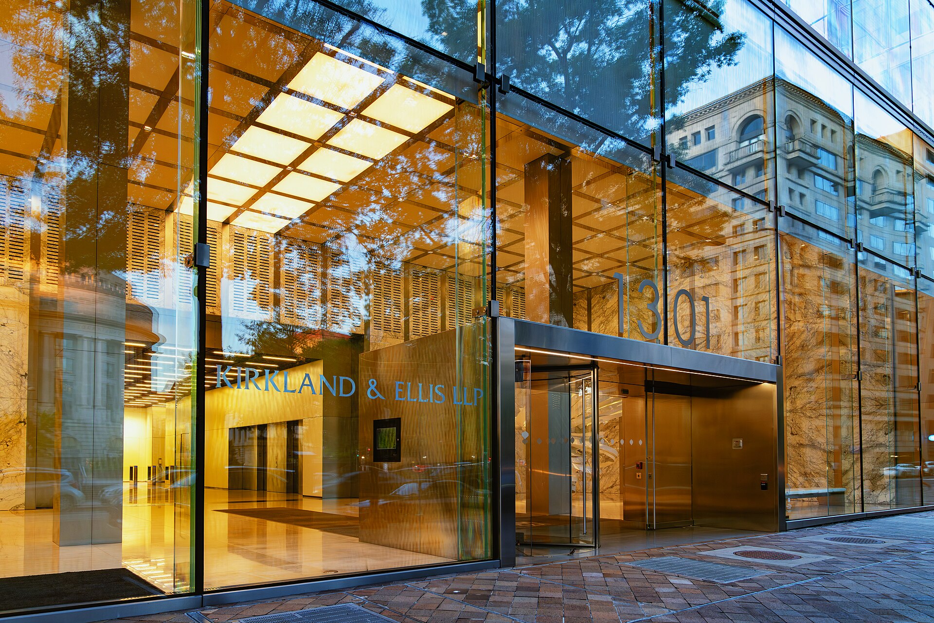 The Kirkland and Ellis office at One Freedom Plaza, 1301 Pennsylvania Avenue NW, Washington DC