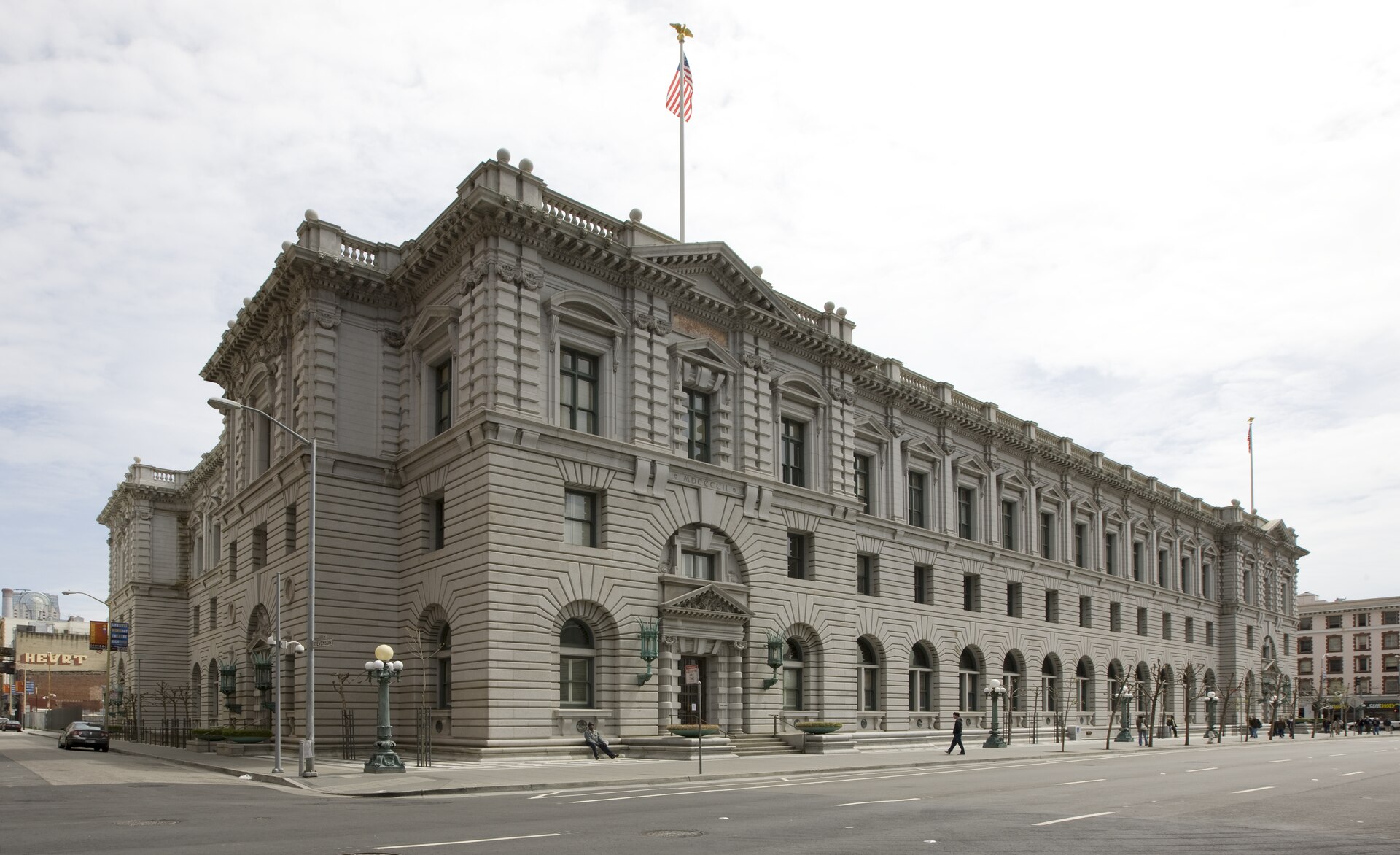 The Mission Street façade of the James R. Browning U.S. Court of Appeals Building in San Francisco.