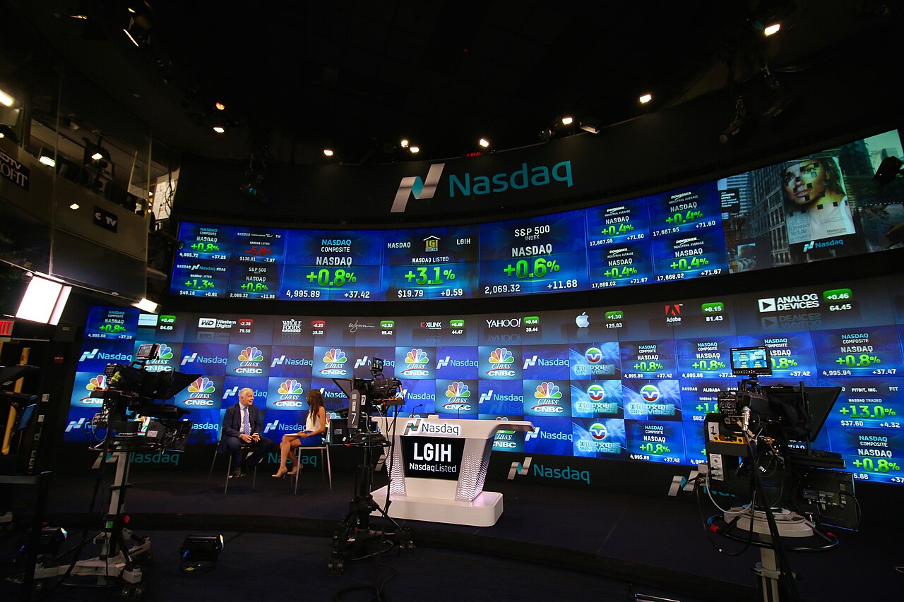 The Nasdaq MarketSite in Times Square