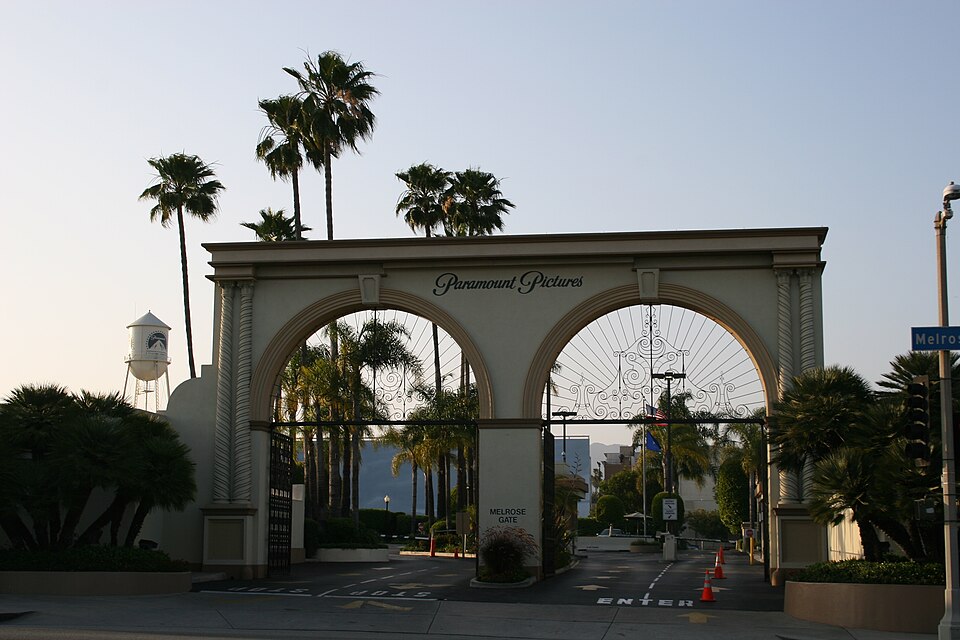 The Melrose Gate at Paramount Pictures Studios in Los Angeles.